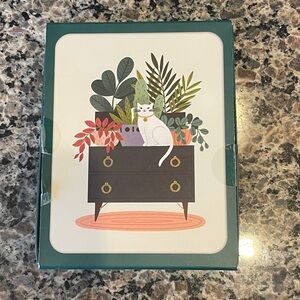 NEW Studio Oh! Foil Stamped Cat and Plants Notecards🌺